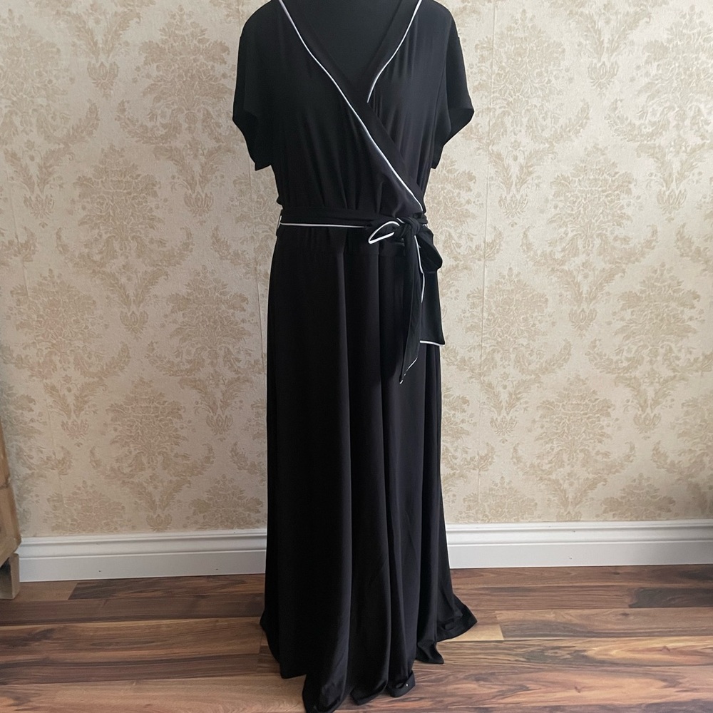 BNWT Ashley Stewart Black Maxi Dress